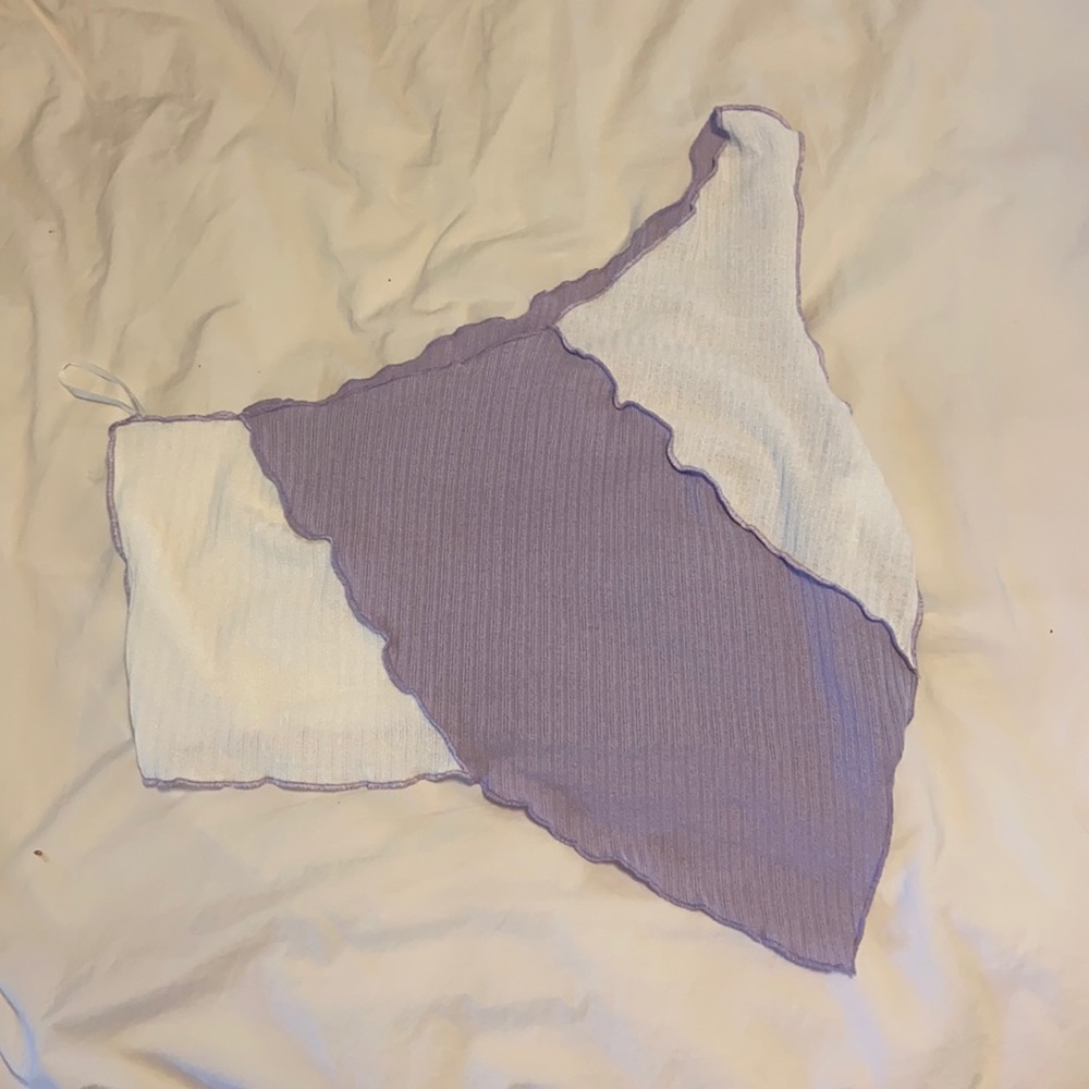 one shoulder crop top